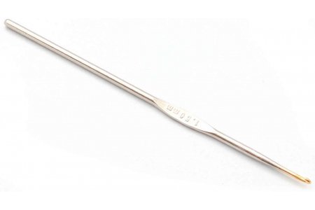Крючок для вязания GAMMA металлический, d1,5мм, 12см