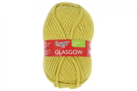 Пряжа Семеновская Glasgow (Глазго) липа (345), 50%шерсть английский кроссбред/50%акрил, 95м, 100г