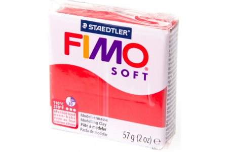 Полимерная глина FIMO Soft, индийский красный (24), 57г