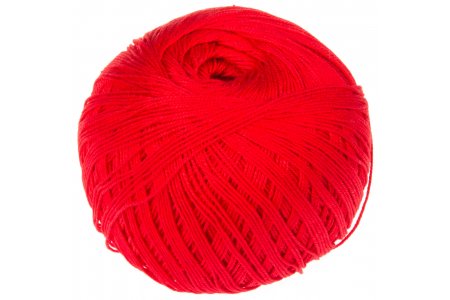 Пряжа Пехорка Ажурная красный мак (88), 100%мерсеризованный хлопок, 280м, 50г