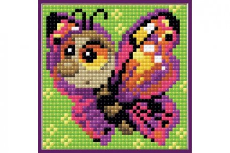 Мозаичная картина стразами РИОЛИС (Сотвори Сама), Бабочка, 10*10см