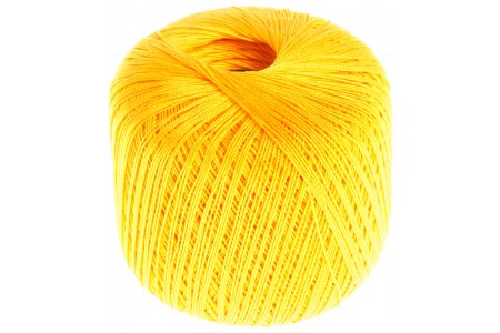 Пряжа Камтекс Дэнди желтый (104), 100%мерсеризованный хлопок, 330м, 50г