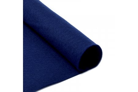 Фетр листовой IDEAL 100%полиэстер, мягкий, темно-синий(673), 1мм, 20*30см