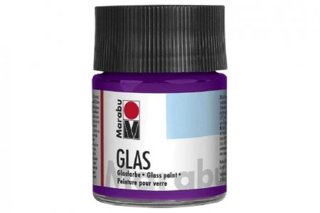 Витражная краска Marabu Glas на водной основе, аметист (081), 50мл
