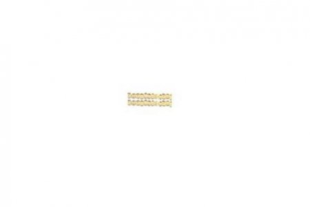 Бисер китайский круглый Zlatka 11/0 прозрачный/радужный с цветной серединкой желтый (2206), 100г