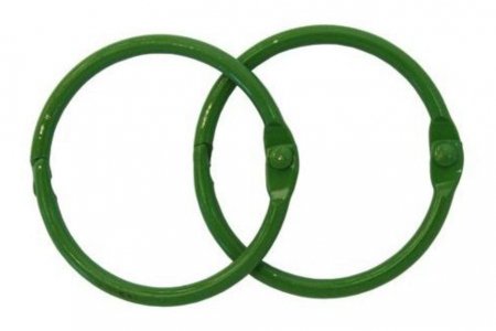 Кольца для альбома АСТРА, зеленый, 35мм, 2шт