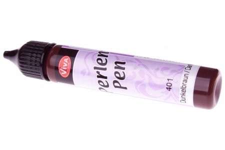 РАСПРОДАЖА Краска для создания жемчужин VIVA Perlen Pen темно-коричневый (401), 25 мл