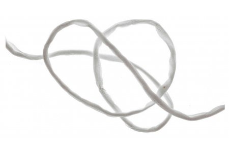Шнур шелковый IDEEN, эпонж, натуральный белый, 3мм, 1м