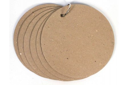 Заготовка картонная для альбома на кольцах, круг, 6 листов, 1 кольцо, диаметр 15см