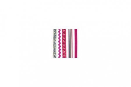 Ленты декоративные для скрапбукинга Mr.Painter, набор, розовый, 30*1см, 5шт