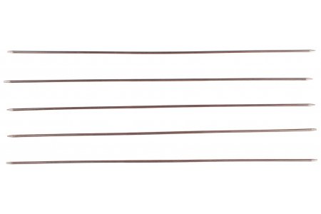Спицы для вязания 5-ти комплектные ВОС металлические, d2мм, 19см
