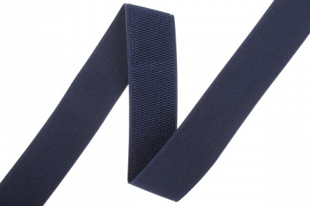 Лента эластичная помочная, темно-синий (330), 60мм, 1м