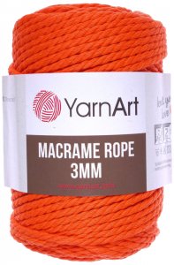 Пряжа YarnArt Macrame Rope 3mm оранжевый (800), 60%хлопок/ 40%вискоза/полиэстер, 63м, 250г