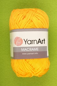 Пряжа YarnArt Macrame желтый (142), 100%полиэстер, 130м, 90г