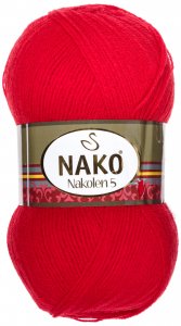 Пряжа Nako Nakolen 5-Fine (1386), 49%шерсть/51%акрил, 490м, 100г
