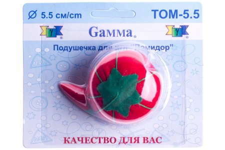 Подушечки для игл GAMMA, Помидор красный, блистер, 5,5см