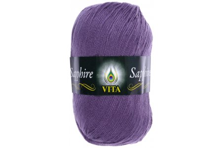 Пряжа Vita Sapphire пыльная сирень (1538), 55%акрил/45%шерсть ластер, 250м, 100г