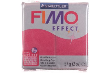 Полимерная глина FIMO Effect, рубиново-красный (металлик) (28), 57г