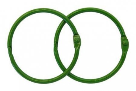 Кольца для альбома АСТРА, зеленый, 50мм, 2шт