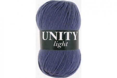 Пряжа Vita Unity Light дымчато-фиолетовый (6043), 52%акрил/48%шерсть, 200м, 100г