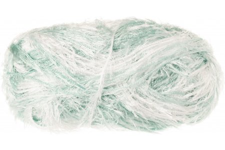 Пряжа Visantia Trafka melange белый-светло-зеленый (3070), 100%полиэстер, 150м, 100г