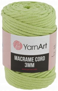 Пряжа YarnArt Macrame cord 3mm салат (755), 60%хлопок/40%полиэстер/вискоза, 85м, 250г