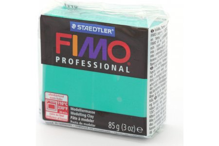 Полимерная глина FIMO Professional чисто-зеленый (500), 85г