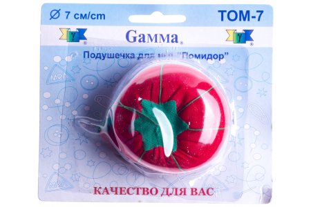 Подушечки для игл GAMMA Помидор красный, блистер, 7см