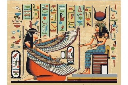 РАСПРОДАЖА Картина по номерам без красок БЕЛОСНЕЖКА Охота фараона 751-AS, 30*40см