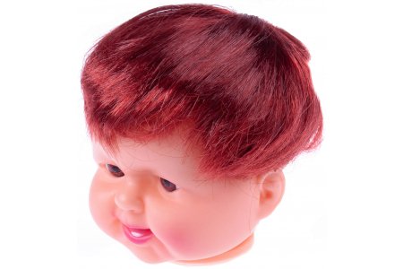 Волосы для кукол Парик прямые, короткие, винно-коричневый