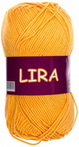 Пряжа Vita cotton Lira желток (5034), 40%акрил/60%хлопок, 150м, 50г