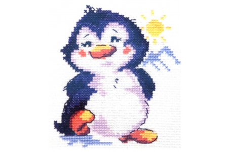 Набор для вышивания крестом АЛИСА Пингвиненок, 9*11см