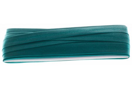 Косая бейка 100% полиэстер GAMMA зелёный(063), 15мм, 5,4м