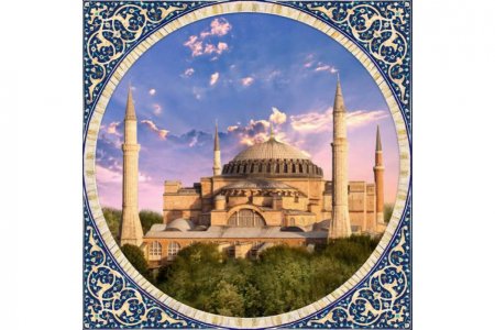 Мозаичная картина стразами АЛМАЗНАЯ ЖИВОПИСЬ Мечеть Айя София в Стамбуле, 40*40см