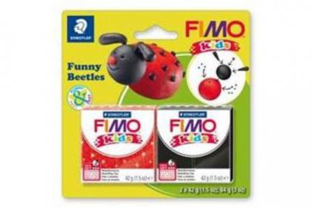 Набор полимерной глины FIMO kids kit Веселые жуки, 2блока по 42г