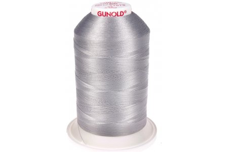 Нитки для машинной вышивки Gunold, 100%полиэстер, 5000м, серебро (61011)