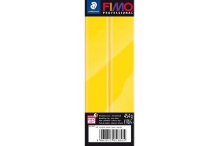 Полимерная глина FIMO professional, чисто-желтый (100), 454г