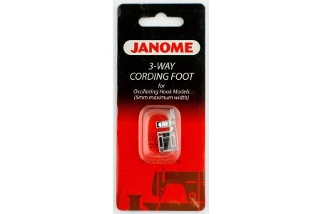 Лапка для бытовой швейной машины JANOME для 3-х шнуров, 5мм