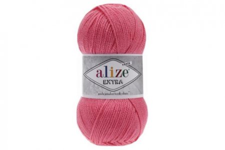 РАСПРОДАЖА Пряжа Alize Extra тёмно-розовый (170), 90%акрил/10%шерсть, 220м, 100г