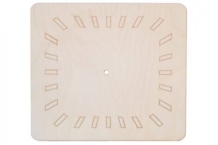 Заготовка для декорирования деревянная CRAFT PREMIER Прямоугольник, для часов, 30,5*27см.