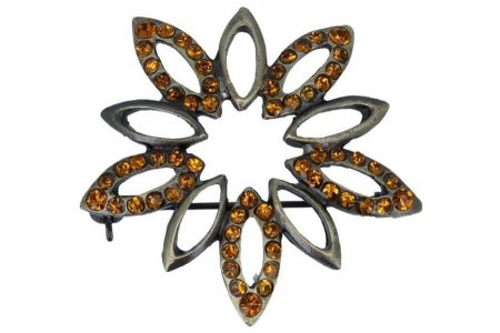 Булавка декоративная Micron, шлифованная бронза