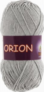 Пряжа Vita cotton Orion серебро (4565), 77%хлопок мерсеризованный/23%вискоза, 170м, 50г