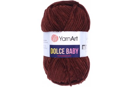 Пряжа YarnArt Dolce Baby коричневый (775), 100%микрополиэстер, 85м, 50г