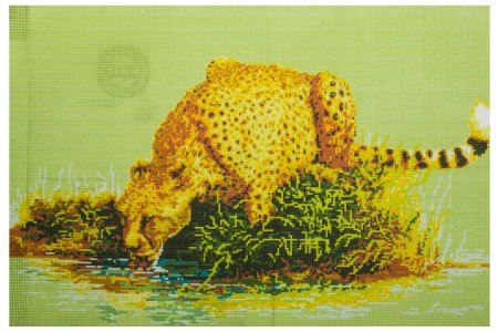 Канва с рисунком Новая Слобода Леопард, 29,7*42см