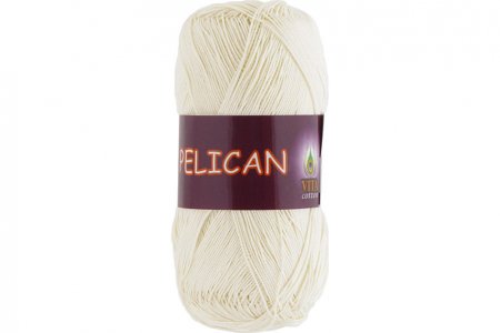 Пряжа Vita cotton Pelican молочный (3993), 100%хлопок, 330м, 50г