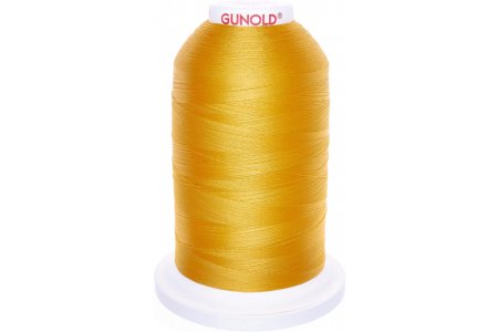 Нитки для машинной вышивки Gunold, 100%полиэстер, 5000м, желтый(61124)