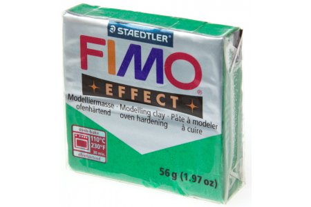 Полимерная глина FIMO Effect, зеленый с блестками (502), 57г
