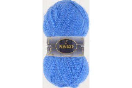 Пряжа Nako Mohair delicate голубой (6120 (1256), 85%акрил/5%мохер/10%шерсть, 500м, 100г