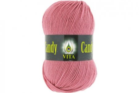 Пряжа Vita Candy розовый виноград (2547), 100%шерсть ластер, 178м, 100г