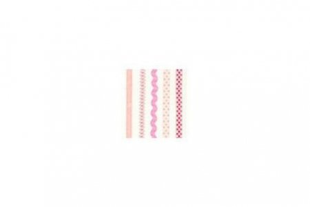 Ленты декоративные для скрапбукинга Mr.Painter, набор, светло-розовый, 30*1см, 5шт